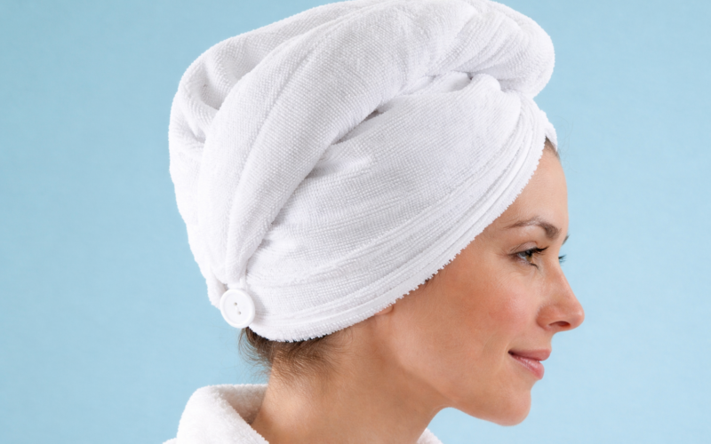 diy toalla tipo turbante
