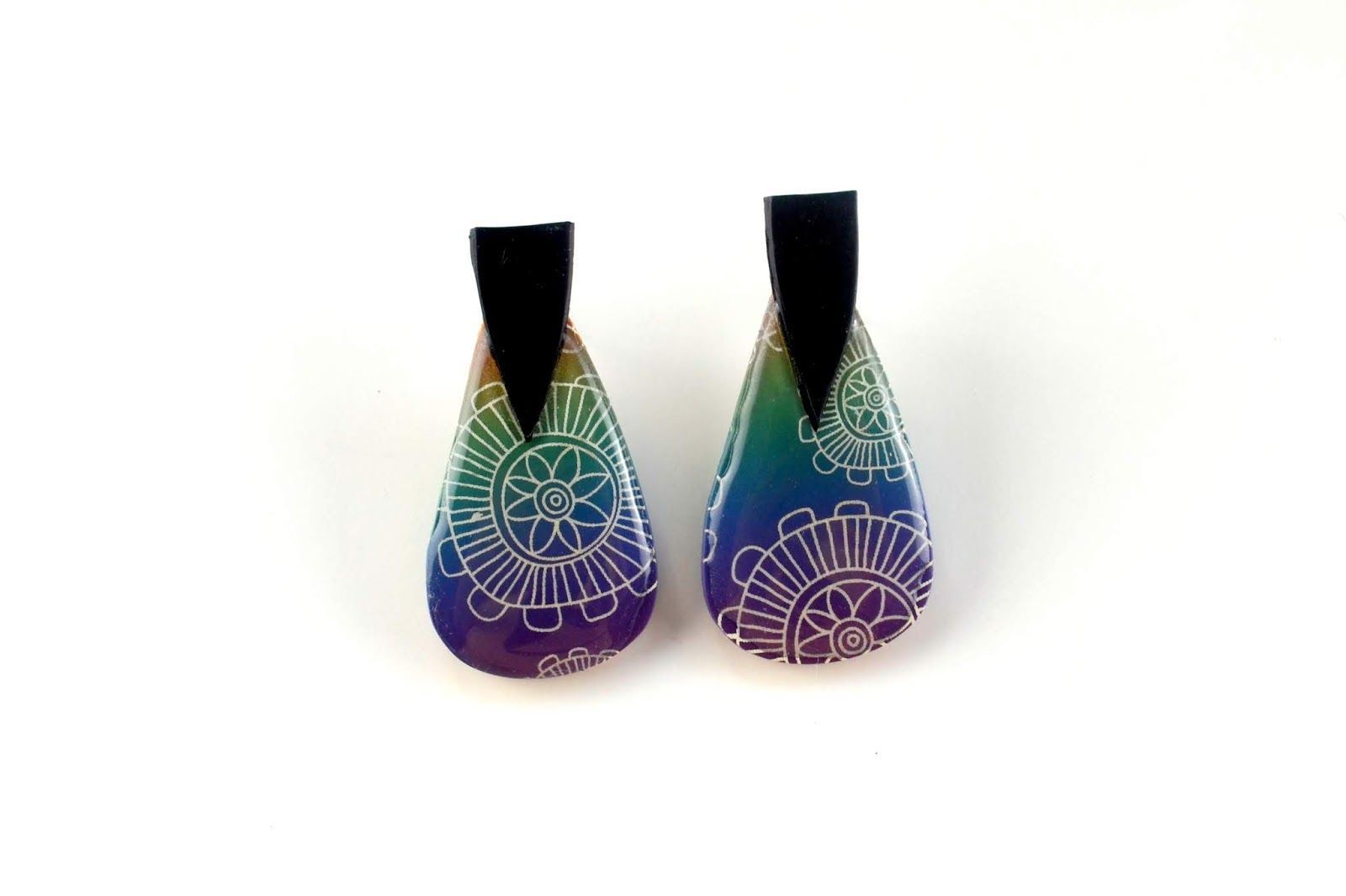 conjunto degradado silkscreen arcilla polimérica