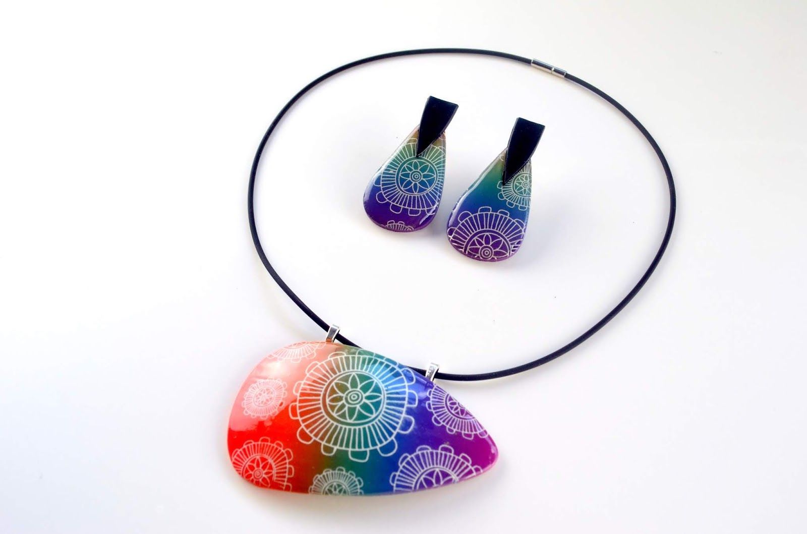 conjunto degradado silkscreen arcilla polimérica