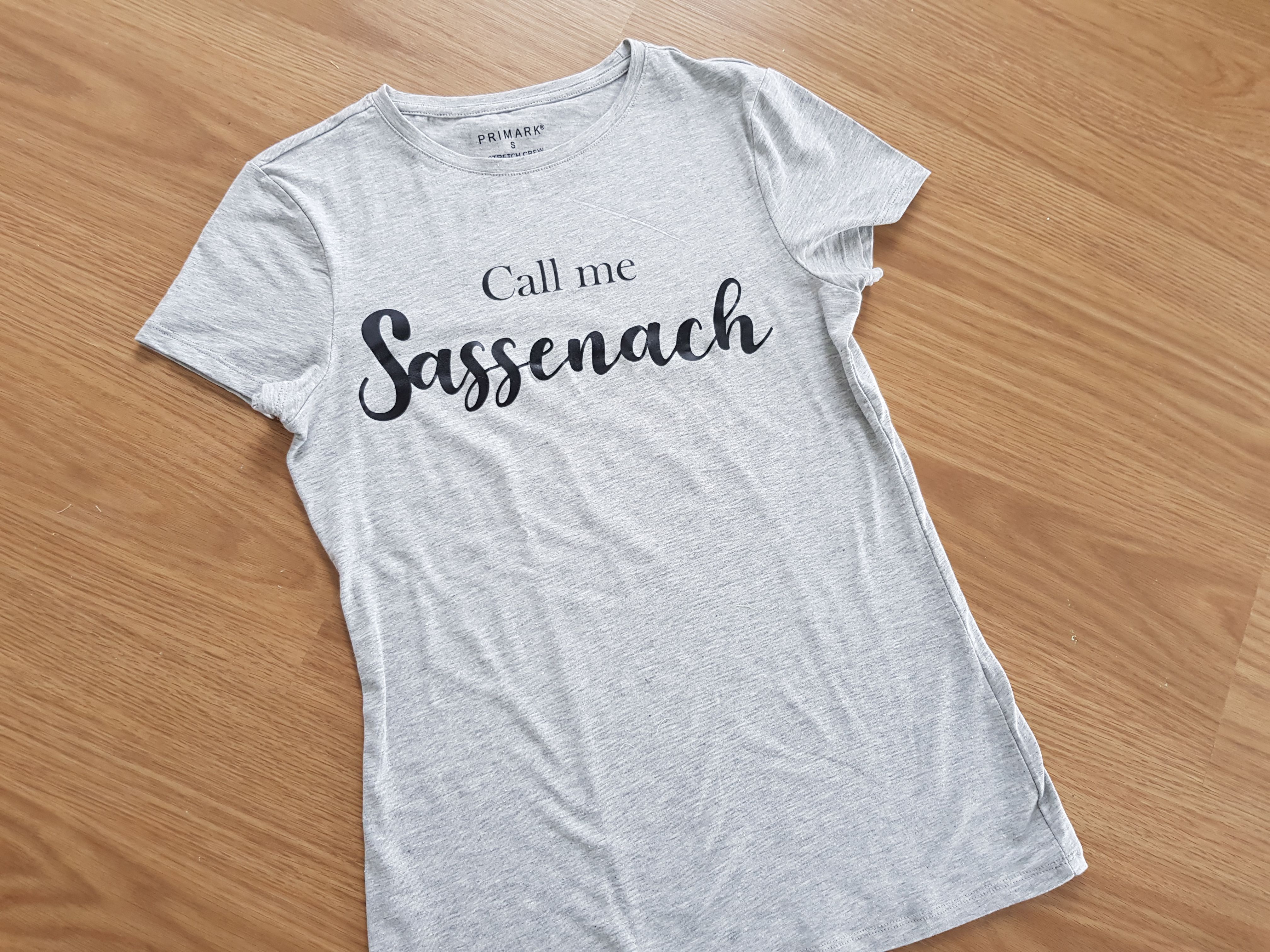 camisetas decorada con vinilo textil outlander