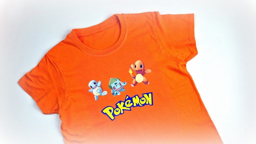 camiseta vinilo textil Pokemon camiseta vinilo textil Pokemon