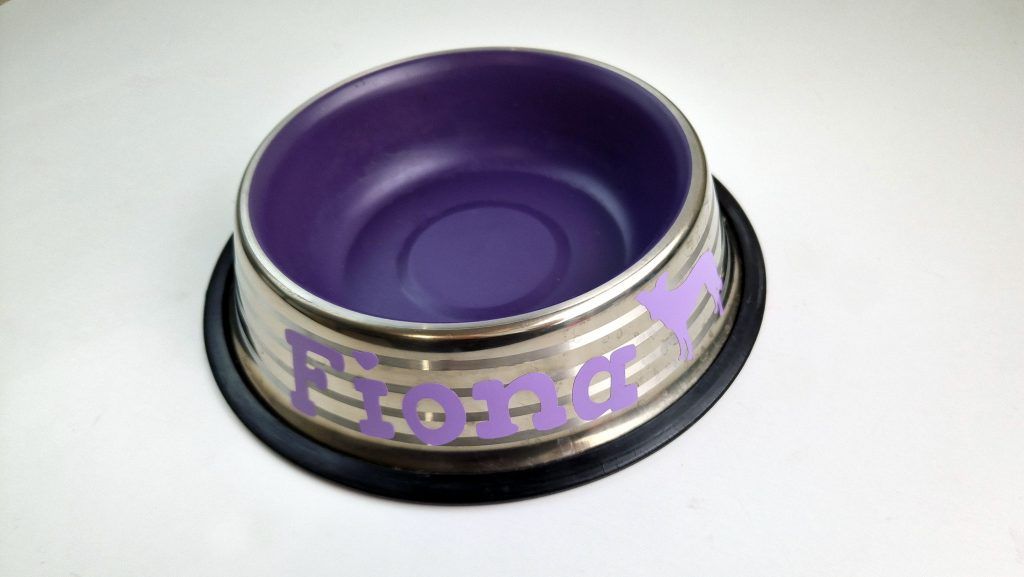 cuenco para mascotas decorado con vinilo adhesivo cuenco para mascotas decorado con vinilo adhesivo
