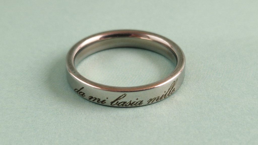 grabado de anillo de metal grabado de anillo de metal