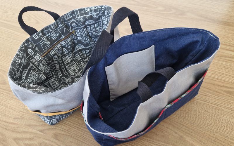 cómo coser un organizador de bolso