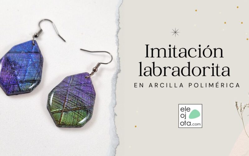 imitación labradorita en arcilla polimérica
