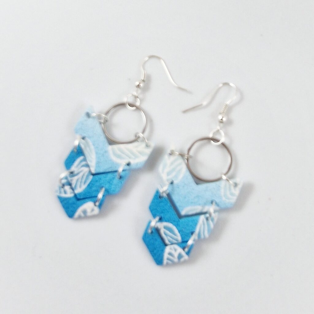 pendientes murrina hoja