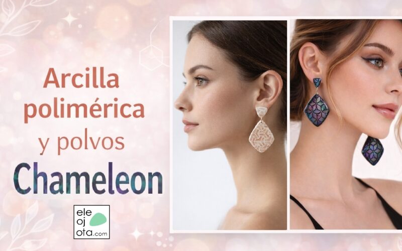 arcilla polimérica y polvos Chameleon